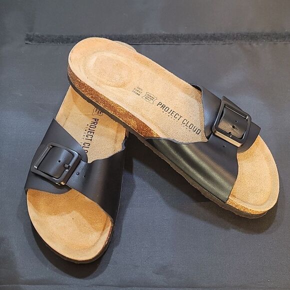 BRAND NEW PROJECT CLOUD 100% GENUINE LEATHER w/ MEMORY FOAM SANDALS - Picture 15 of 16
